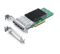 10Gb PCI-E NIC Network Card, Quad SFP+ Port, with Original Intel XL710-BM1 Controllers, PCI Express Ethernet LAN Adapter Support Windows Server/Linux/VMware ESXi, Compare to Intel X710-DA4