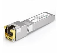 - 10Gb SFP+ to RJ-45 Module Transceiver up to 262Ft (80m), 1.25/2.5/5/10G-T Copper SFP+ CAT6a Module, Auto-Negotiation, for Cisco SFP-10G-T-S, Meraki, TP-Link, Mikrotik, Netgear and More