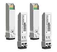 10GBase-SR SFP+ LC Transceiver 4Pack for Fortinet FN-TRAN-SFP+SR FS-TRAN-SFP+SR FG-TRAN-SFP+SR 10G SFP+SR 850nm MMF 300m DDM Fiber Optic Multi-Mode Module