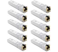 10GBASE-T SFP+ RJ45 Network Transceiver Module, 10Gb Copper Mini GBIC with Upgrade Realtek Chip, Compatible with Cisco SFP-10G-T-S, Ubiquiti, Open Switch (10)