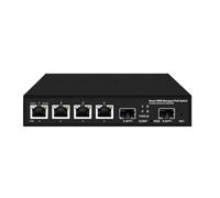 10Gbe Fiber uplink 4 Ports 2.5Gbe POE Switch Web managed with 65w/120W power adapter(With 65w adapter)