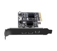 10Gbps PCI-E Express 4x & Mini DP Displayport 1.4 Input to Dual USB3.1 Type-C USB-C & 4K 60hz Output Desktop Graphics Expansion Card Adapter ASM3142