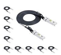 10Gtek [10 Pack] 10Gb/s SFP+ DAC Passive Twinax Cable 2-Meter(6.5ft) | 10GBase-CU Direct Attach Copper Cable, Compatible for Cisco SFP-H10GB-CU2M, Ubiquiti UniFi, Mikrotik, Netgear and More