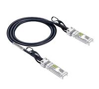 10Gtek 10Gbps SFP+ DAC Twinax Cable 0.5m(1.65ft), Direct Attach Copper Passive Cable for Cisco SFP-H10GB-CU0.5M, Ubiquiti UniFi, TP-Link, Netgear, D-Link, Zyxel, Mikrotik and More