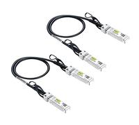 10Gtek [2 Pack] 10Gb/s SFP+ DAC Passive Twinax Cable 0.3-Meter(0.98ft) | 10GBase-CU Direct Attach Copper Cable, Compatible for Cisco SFP-H10GB-CU0.3M, Ubiquiti UniFi, Mikrotik, Netgear and More