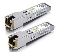 10Gtek [2 Pack] 1Gb SFP to RJ45 Module 100-Meter, 1000Base-T Cat5e Ethernet Copper Transceiver, Compatible for Cisco GLC-T/SFP-GE-T, Meraki, Ubiquiti UniFi UF-RJ45-1G, Netgear, Zyxel, D-Link and More
