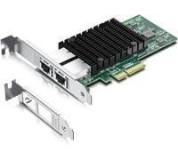 10Gtek 2-Port 10Gb PCI-E Ethernet Network Card NIC, with Intel X550 Chip | Dual RJ45 Ports, PCIe3.0, X4, Compatible with Intel X550-T2, Support Windows Server/Linux/VMware ect., Model: X550-10G-2T-X4