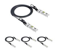 10Gtek [4 Pack] 10Gb/s SFP+ DAC Passive Twinax Cable 1-Meter(3.3ft) | 10GBase-CU Direct Attach Copper Cable, Compatible for Cisco SFP-H10GB-CU1M, Ubiquiti UniFi, Mikrotik, Netgear and More