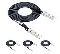 10Gtek [4 Pack SFP+ DAC Twinax Cable 3m(9.8ft), 10G Direct Attach Copper Patch Passive Cable for Cisco SFP-H10GB-CU3M, Ubiquiti UniFi, TP-Link, Netgear, D-Link, Zyxel, Mikrotik and More