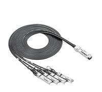 10Gtek 40G QSFP+ to 4xSFP+ Breakout DAC for Cisco QSFP-4SFP10G-CU1M, 40GBASE-CR4 Passive Direct Attach Copper Twinax QSFP to SFP Cable for Cisco Devices, 1-Meter(3.3ft)