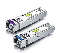 10Gtek a Pair of 1G SFP Bidi Transceiver 20km, 1000Base-BIDI Singlemode Simplex LC Module, 1490nm/1310nm, DDM, Compatible for Cisco GLC-BX-D, Ubiquiti UniFi UF-SM-1G-S, Mikrotik, Netgear and More