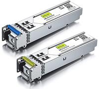 10Gtek a Pair of 1Gb SFP Bidi Transceiver 2km, 1000Base-BIDI Singlemode Simplex LC Module, 1550nm/1310nm, DDM, Compatible for Cisco 1000BASE-BX3-U/1000BASE-BX3-D, Ubiquiti UniFi UF-SM-1G-S and More