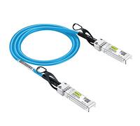 10Gtek Blue 10G SFP+ DAC Passive Twinax Cable 0.5m(1.65ft) | 10GBase-CU Direct Attach Copper Cable, Compatible for Cisco SFP-H10GB-CU0.5M, Ubiquiti UniFi, Mikrotik, Netgear and More