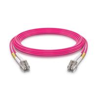 10Gtek Fiber Patch Cable - LC to LC OM4 10Gb/Gigabit Multi-Mode Jumper Duplex 50/125μm LSZH Fiber Optic Cord for SFP Transceiver, Magenta, 7-Meter(23-ft)