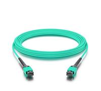 10Gtek MPO to MPO OM3 Multimode Fiber Jumper Patch Cord, 8-Core Fiber for QSFP+ Transceivers, 1-Meter (3.3ft)