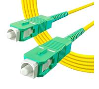 10Gtek OS2 SC/APC zu SC/APC Simplex LWL Patchkabel 5-meter, 9/125 Singlemode Glasfaserkabel Fiber Patch Cable LSZH, Kompatibel mit Glasfaser bis in die Wohnung (FTTH, Fiber to the Home)