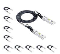 10Gtek [Pack of 10 SFP+ DAC Twinax Cable 2m(6.5ft), 10G Direct Attach Copper Patch Passive Cable for Cisco, Ubiquiti UniFi, TP-Link, Netgear, D-Link, Zyxel, Mikrotik and More