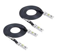 10Gtek [Pack of 2 SFP+ DAC Twinax Cable 5m(16.5ft), 10G SFP+ to SFP+ Direct Attach Copper Patch Passive Cable for Cisco, Ubiquiti UniFi, TP-Link, Netgear, D-Link, Zyxel, Mikrotik and More