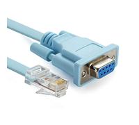 10Gtek RJ45 Male to DB9 RS232 Female Network Console Cable Adapter Converter for Cisco Switch Router, 1.8m / 5.94ft