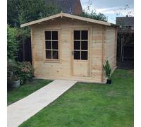 Shire 10x10 bucknells log cabin 28mm Cladding