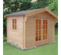 10Gx12 Shire Dalby Log Cabin - 34mm logs