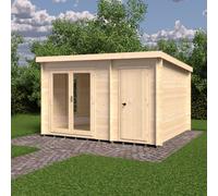Shire Elm 10X12 19mm Summer House Log Cabin
