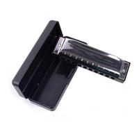 10hole Harmonica In The Key Of C With Brass And Stainless Steel Case