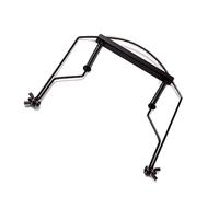 10Holes Harmonica Holder Neck Rack for Mouth Organ Sturdy Metal Frame Accessory for Hands Playing Compatible with Various Brands Black