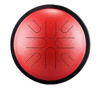 10In 8 Notes Japanese-style Tongue Drum, With Mallets, Finger Picks, Drum Mallets, Carrying Bag, English Tutorial Book, Perfect Gift For Family And Friends (Color : Red)