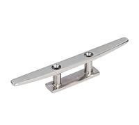 10in Boat Cleat, Marine Deck Rope Cleats 316 Stainless Steel Fine Polishing Easy Installation for Yachts Kayaks Motorboats