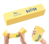 10in Gaint Butter Squishy,Big Butter Squishy Toy,Sensory Squeeze Toy,Realistic Food Squishies Stress Balls,Anxiety Relief Fidget Toys for Adults Kids ADHD,Decompression Birthday Novelty Gift