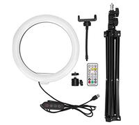 10in RGB Ring Light with Desktop Tripod, Adjustable Brightness and Color Temperature - Portable Lightweight Design, 360 Degree Rotation, Perfect for Live Streaming and Photograph