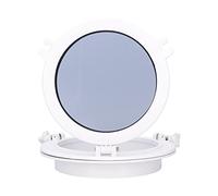 10in Round Portlight White Tempered Glass Porthole Opening Window Replacement Accessory for Marine Boat Yacht RV White