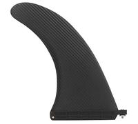 10in Surfboard Fin, Surfing Board Fin, Faux Carbon Fiber Design for Stability and Control, Black Eco - Friendly PVC Board Balancing Rudder for All Surf Conditions