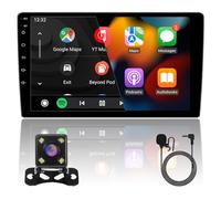 10inch 2+32GB IPS Full Touch Screen Android Car Radio Audio Video Stereo Player for Double Din Raido Model with CarPlay Android Auto WiFi BT MirrorLink Split Screen PIP GPS Navigation