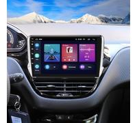 10Inch 4G+64G Android 14 Car Stereo for Peugeot 208 2008 2012-2018 w/Wireless Carplay & Android Auto GPS NAV Double Din Car Stereo FM/RDS Radio Receiver w/Backup Cam Mic SWC Built-In WiFi BT