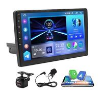 10Inch Android 14 Car Stereo Radio for Ford Transit Custom 2018-2023 2G+32G Car Stereo 1 Din GPS Sat Navi Headunit Wired/Wireless Carplay & Android Auto FM/RDS Radio Receiver w/Rearview Cam Microphone
