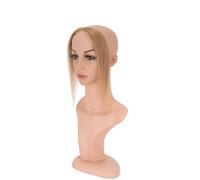 10inch Center Part Lace Front Wig Human Hairs,Toppers Hairline Patch,Natural Invisible Replacement Hairpiece for Women Charming(Light Brown)