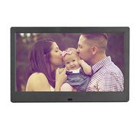 10inch Digital Photo Frame, 1024 * 600 16:9 TFT Digital screen, Wireless Remote Control Photo Frame, Support - Memmory Card/U Disk 32GB, AV/MP4/MP3/JPG/JPEG, Clock/Calendar, AC100-240V(black) Double