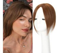 10inch Hair Toppers for Thinning Hair Women Real Hair Topper Real Human Hair Toppers UK Hair Pieces for Women 120 Density Swiss Lace Bace