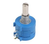 10K Ohm 10-Turn Adjustable Potentiometer with Mechanical Counting Dial for Rotary Knob Tools, Industrial Grade Iron Housing, 5 x 3 x 3 cm - 1 pc