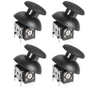 10K Omh 3D Analog Joystick Potentiometers with Buttons Wireless Module Controller Rocker Up Down Momentary for Portable Game Xbox Black 4pcs