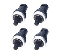 10K Potentiometer Panel Mount, 4 Pcs 22mm Rotary Potentiometer Inverter Converter Variable Speed Drive Potentiometers Switch for Drive Invert Industrial