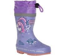 (10K UK, Lilac Bloom) Regatta Kids Peppa Pig Splash Outdoor Wellington Boots Rain Boots Wellies