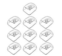 10Keys MOAs Profile 1.25U Transparents Crystal Blanks Keycaps For MX Switches Gaming Keyboards Game Lovers Customizable Keycaps For Programmers
