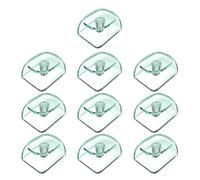 10Keys MOAs Profile 1.25U Transparents Crystal Blanks Keycaps For MX Switches Gaming Keyboards Game Lovers Customizable Keycaps For Programmers