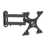 10kg Adjustable 14-32 Inch Tv Wall Mount Bracket Flat Panel Tv e Support 20 Degrees Tilt with Small Wrench for Led Monitor,A