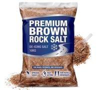 10kg Brown Rock Salt & De-Icing Fast-Acting Grit for Ice Melting & Snow (10KG)