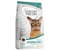 10kg Concept for Life Dry Cat Food - 8 + 2kg Free! * - Sterilised Cats with Chicken
