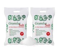 10kg Granular Salt For Granular Water Softeners Best For Laundry Kitchen Dish Washing | Compatible To All Water Softner Salt Machines | Food Grade 100% Genuine British Salt (2 Bag)